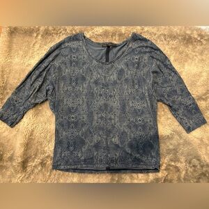 White House Black Market snakeskin print top, Women’s Small